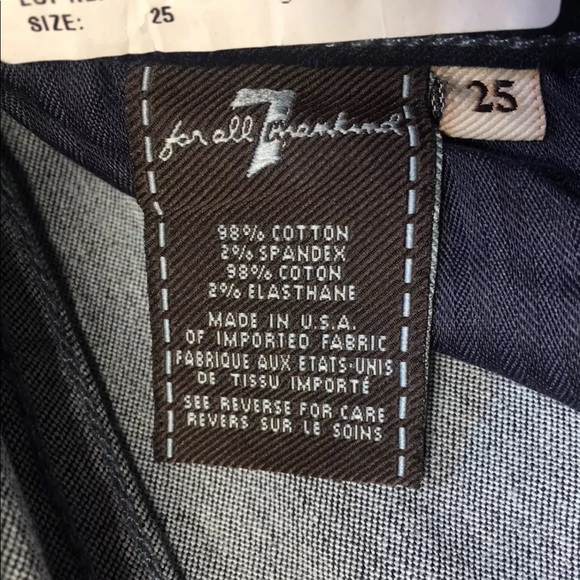 🆕 7 For All Mankind Skinny Bootcut Dark jeans - Picture 8 of 8